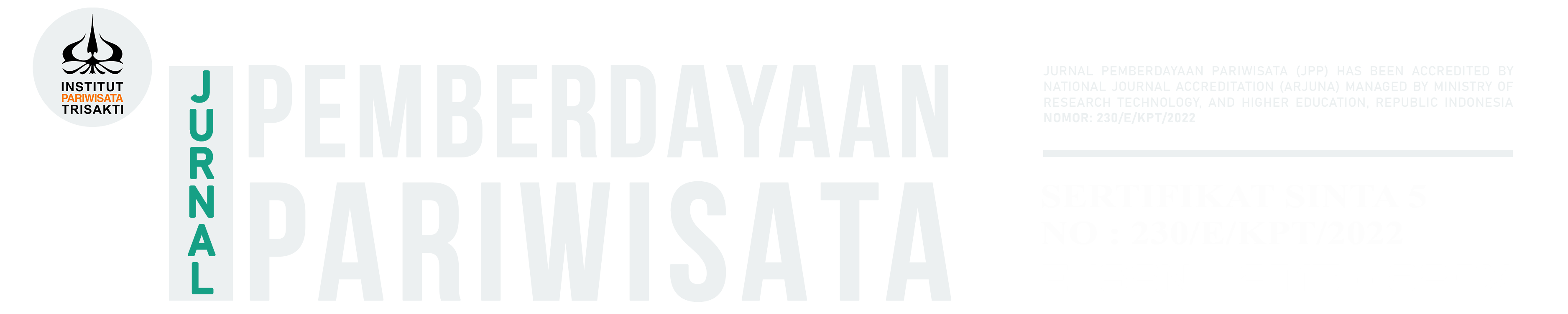 Jurnal Pemberdayaan Pariwisata